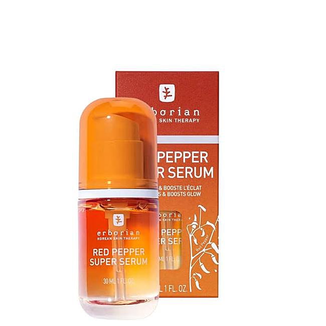 Súper suero de pimiento rojo Erborian.